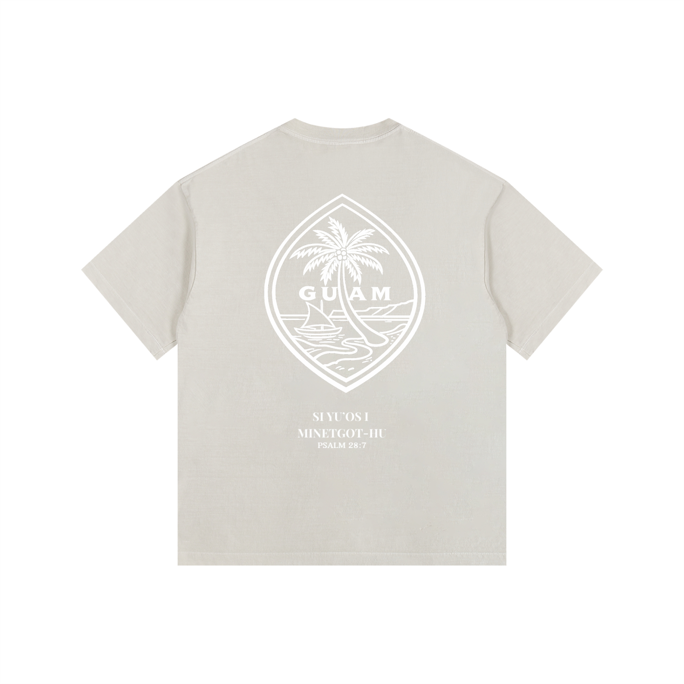 Vintage Wash Guam Psalm 28:7