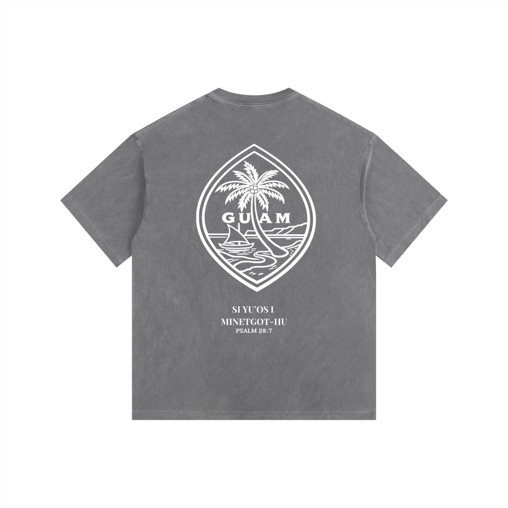Vintage Wash Guam Psalm 28:7