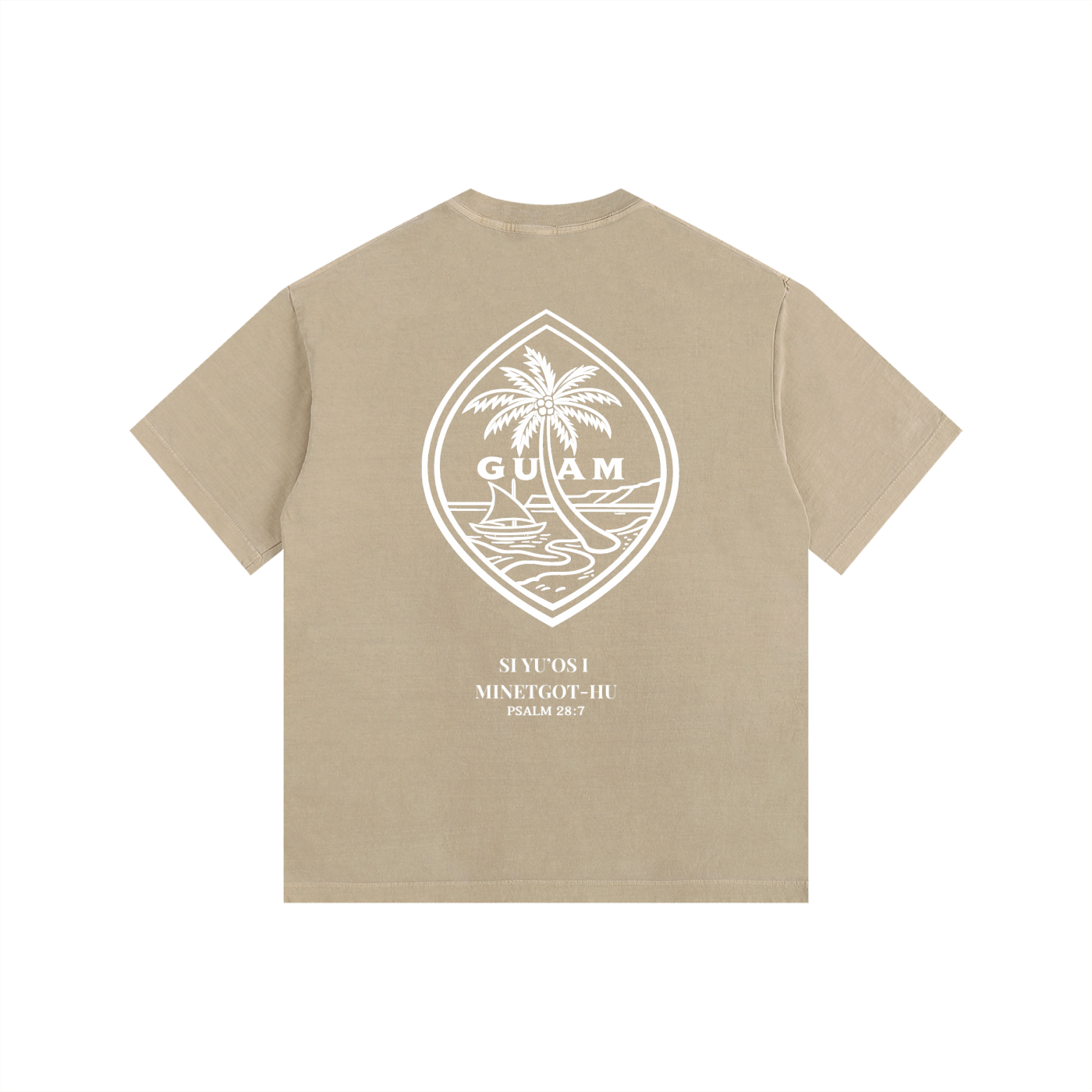 Vintage Wash Guam Psalm 28:7