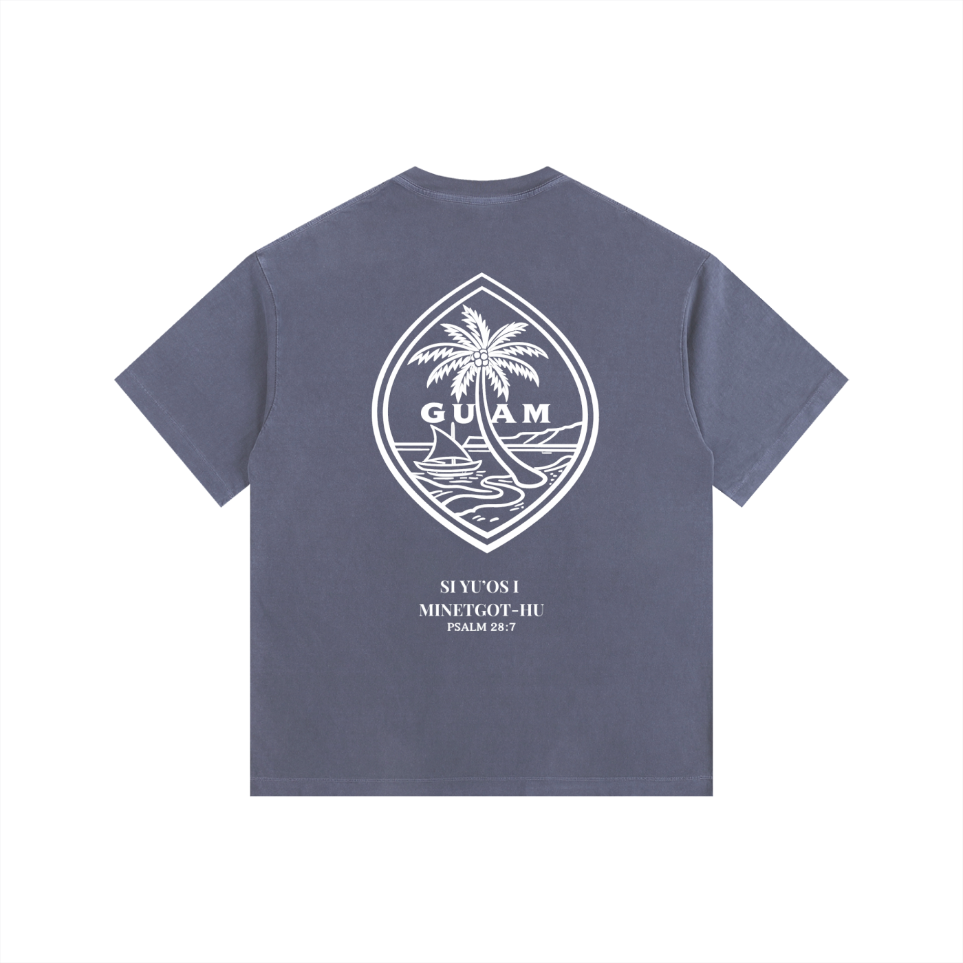 Vintage Wash Guam Psalm 28:7