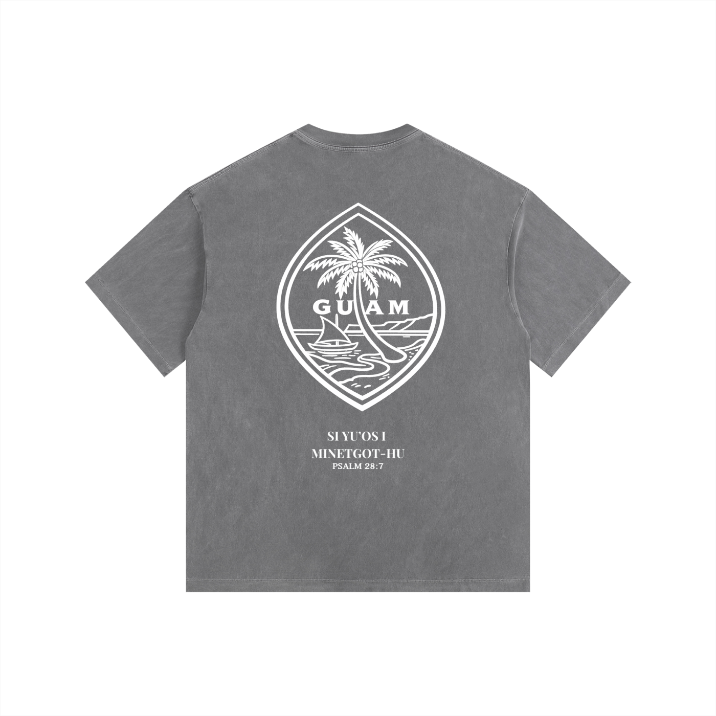 Vintage Wash Guam Psalm 28:7