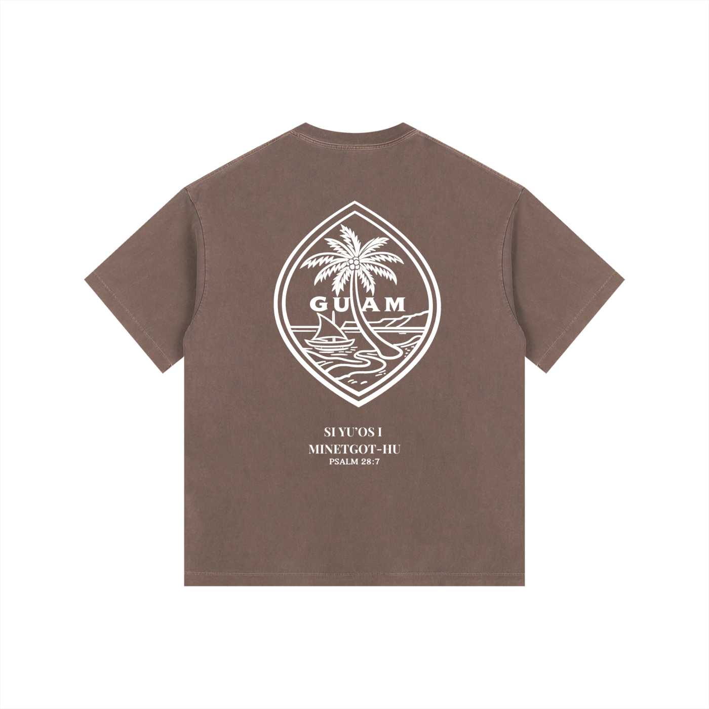 Vintage Wash Guam Psalm 28:7