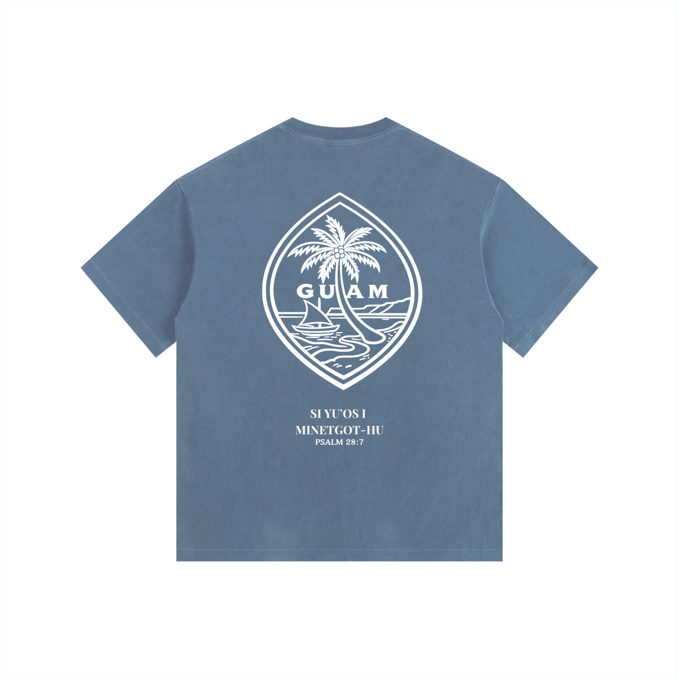 Vintage Wash Guam Psalm 28:7